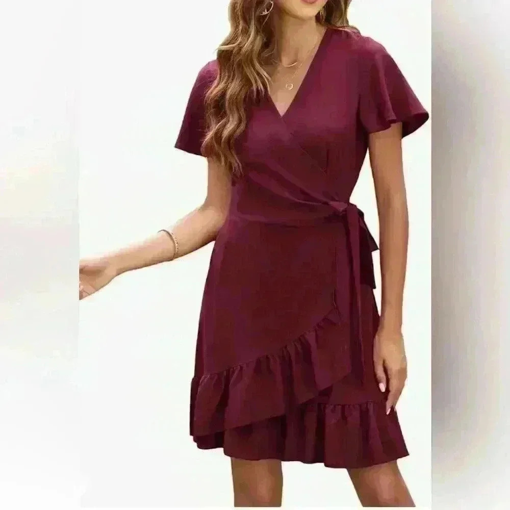 Naggoo Summer Wrap Mini Dress - Picture 3 of 5